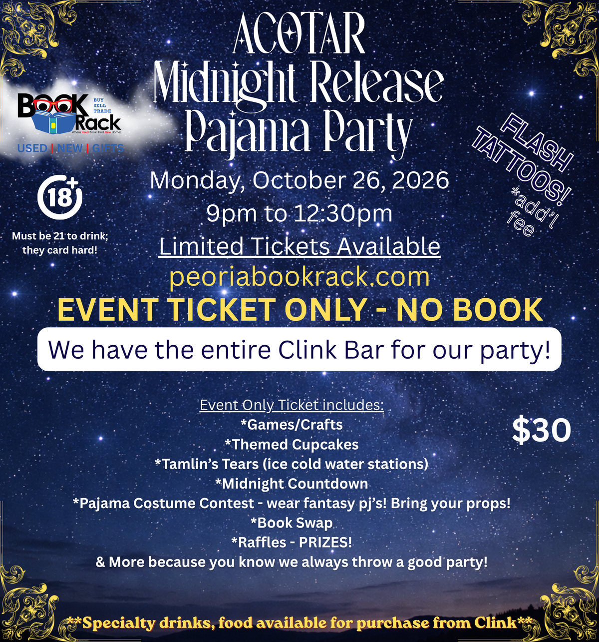 ACOTAR 6 Midnight Release Party - Event Only; No Book