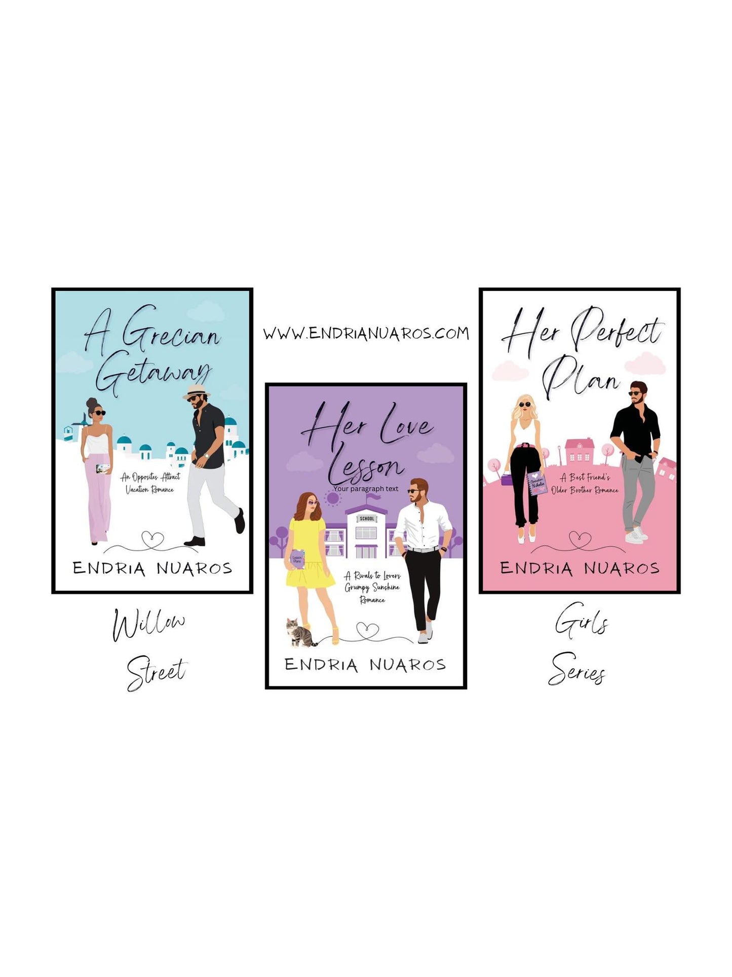 Endria Nuaros Romance Author Tee Collection 1