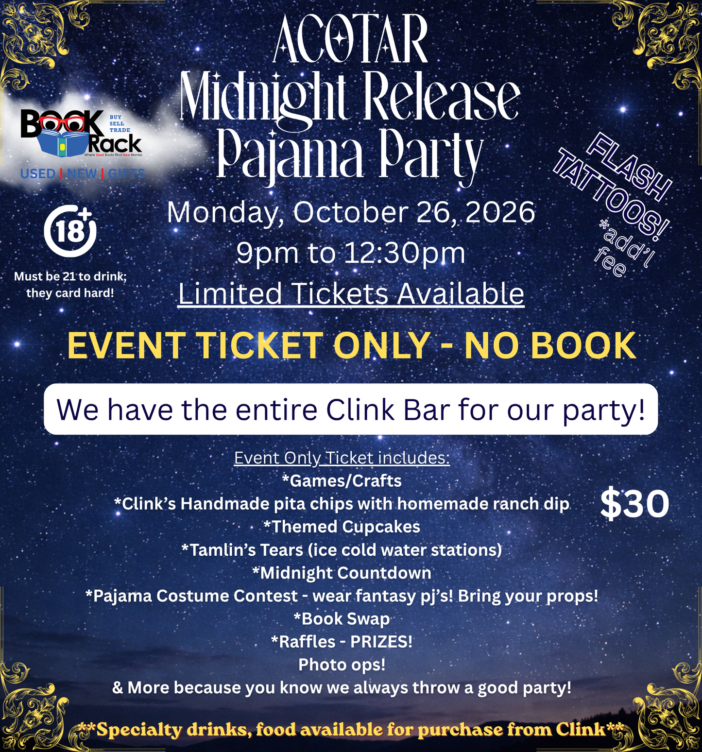 ACOTAR 6 Midnight Release Party - Event Only; No Book