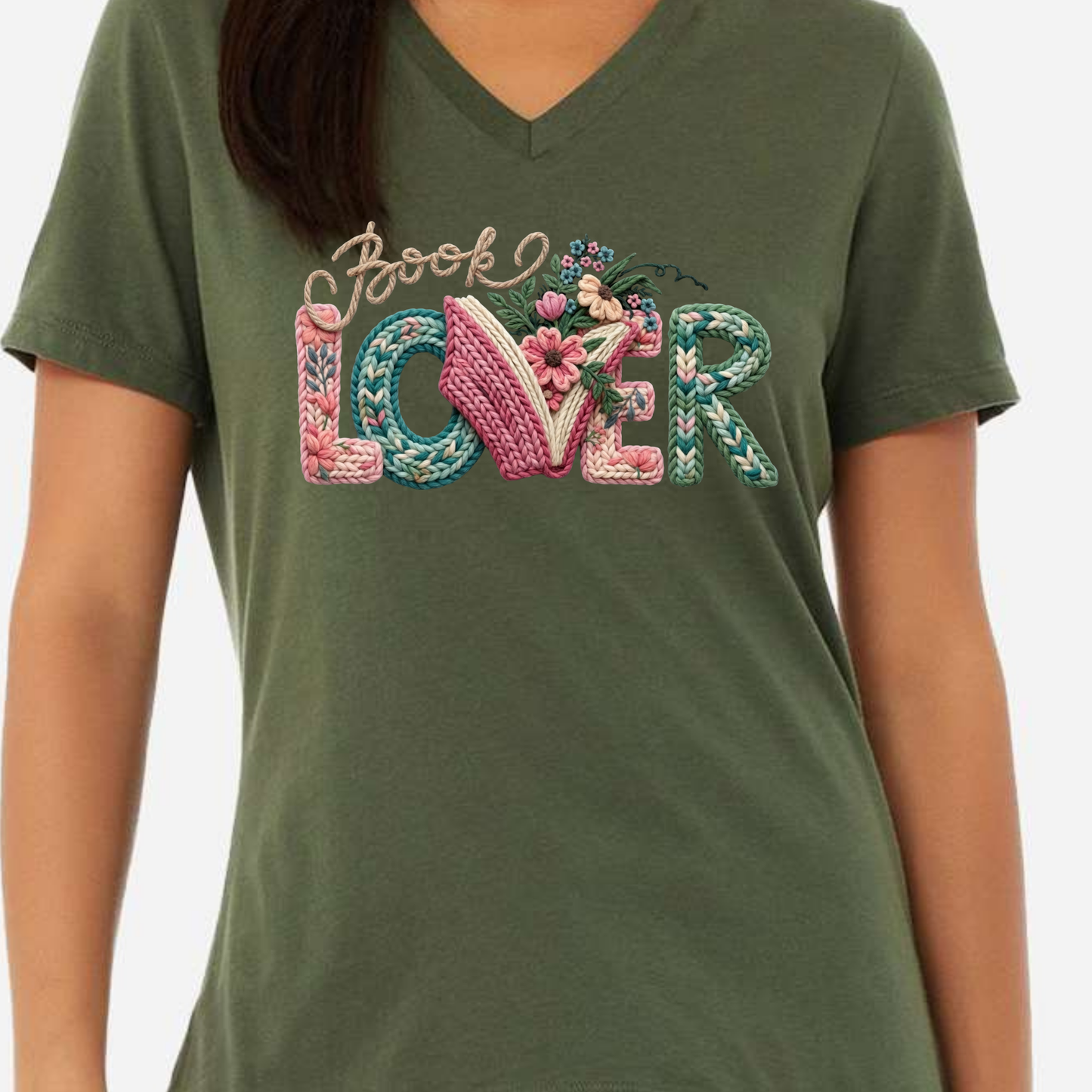Peoria Bookfest 2025 Women's V Neck Book Lover Event Tee