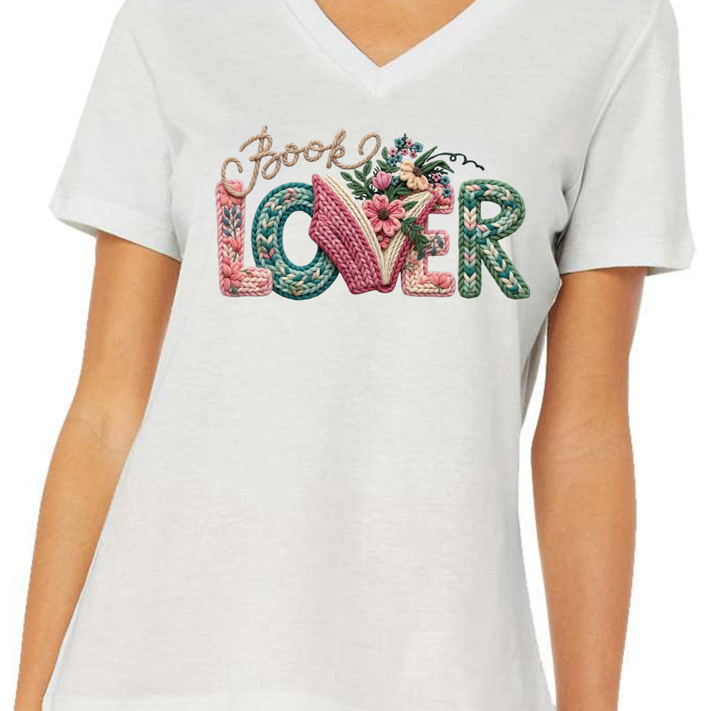 Peoria Bookfest 2025 Women's V Neck Book Lover Event Tee