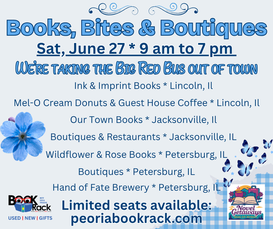 Books, Bites & Boutiques Bus Trip * Sat, June 27 * 9am to 7pm
