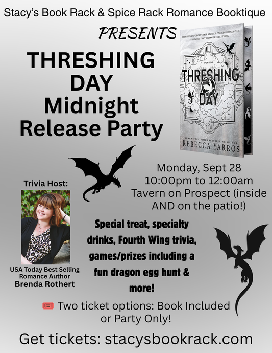 Threshing Day Midnight Release Party, Mon, Sept 28 * PARTY ONLY (No book)