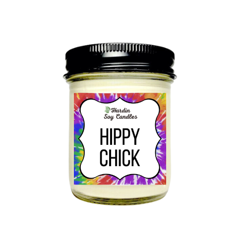 Hippy Chick Soy Candle - 8 ounce Jar