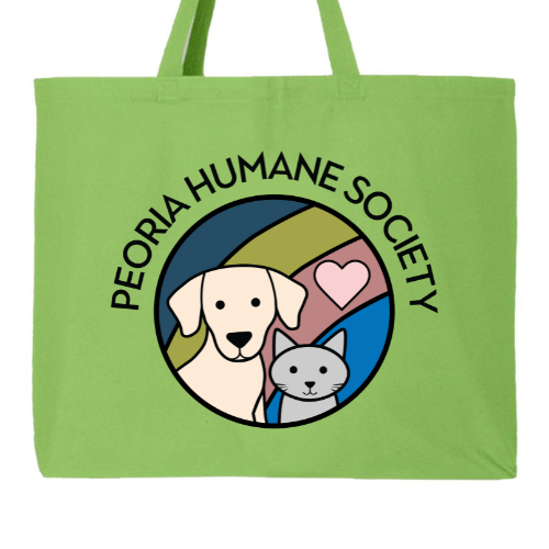 Peoria Humane Society Jumbo Tote Bag - Choose your color!