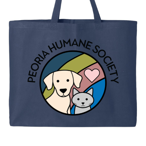 Peoria Humane Society Jumbo Tote Bag - Choose your color!
