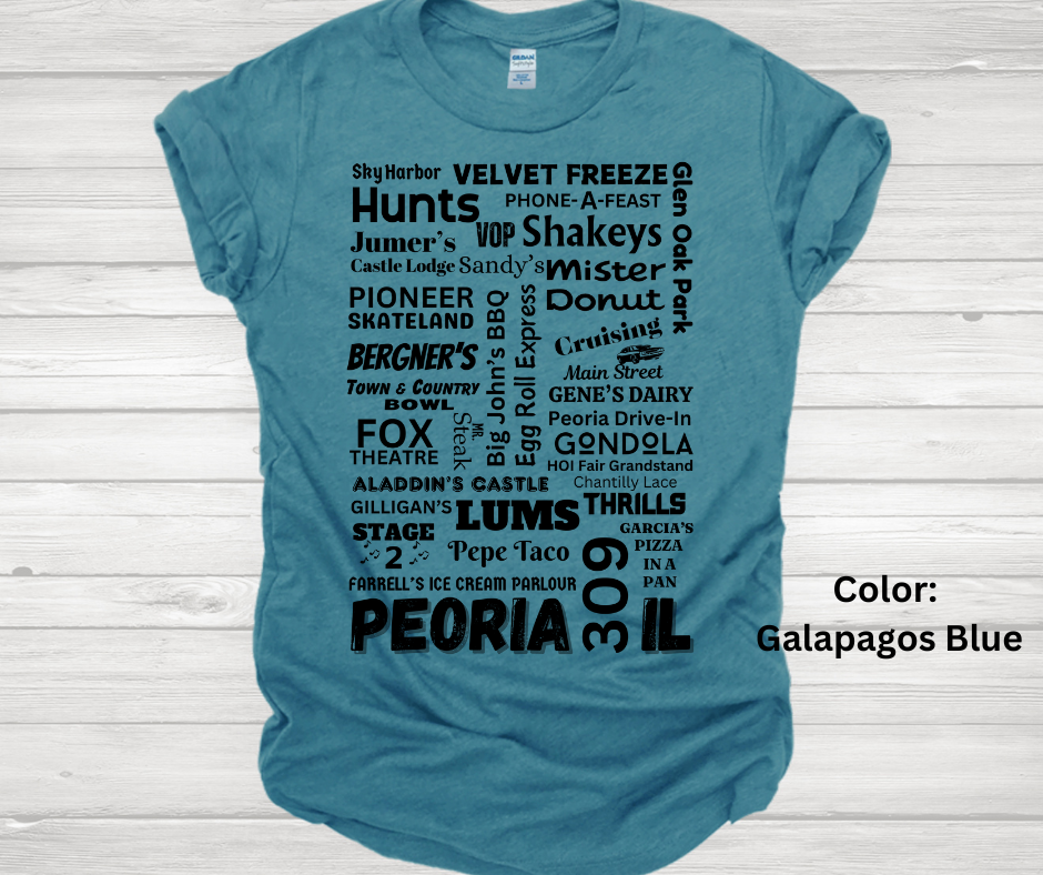 Peoria Throwback Short Sleeve Tee!
