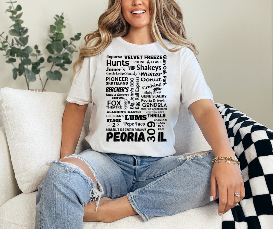 Peoria Throwback Short Sleeve Tee!