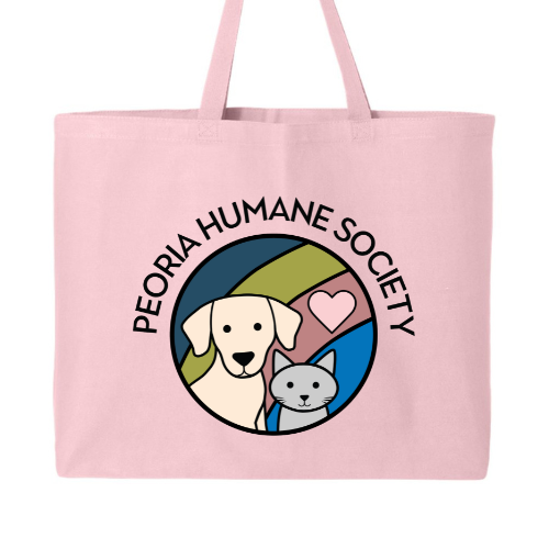 Peoria Humane Society Jumbo Tote Bag - Choose your color!