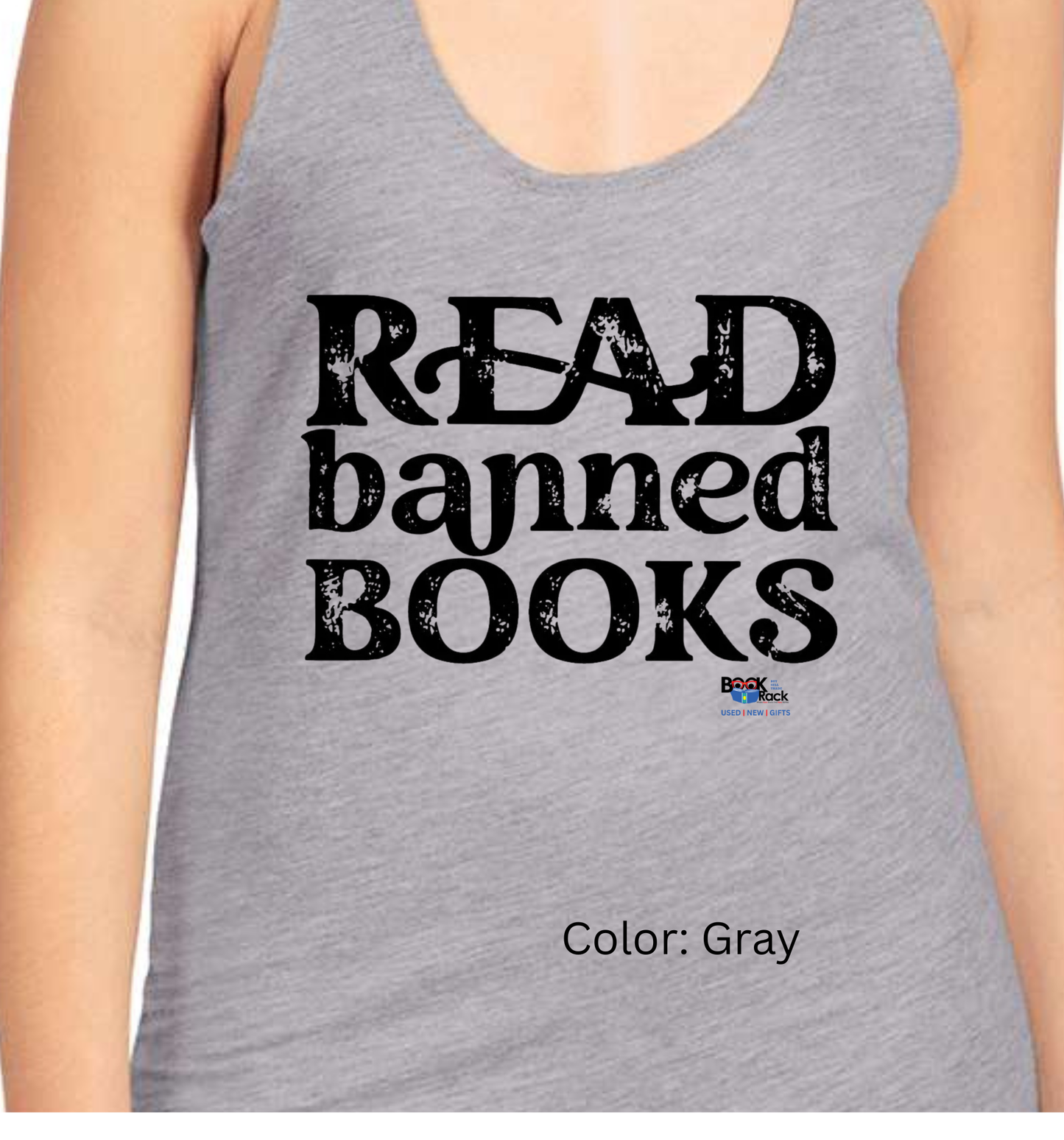 "READ banned books" ladies tank -