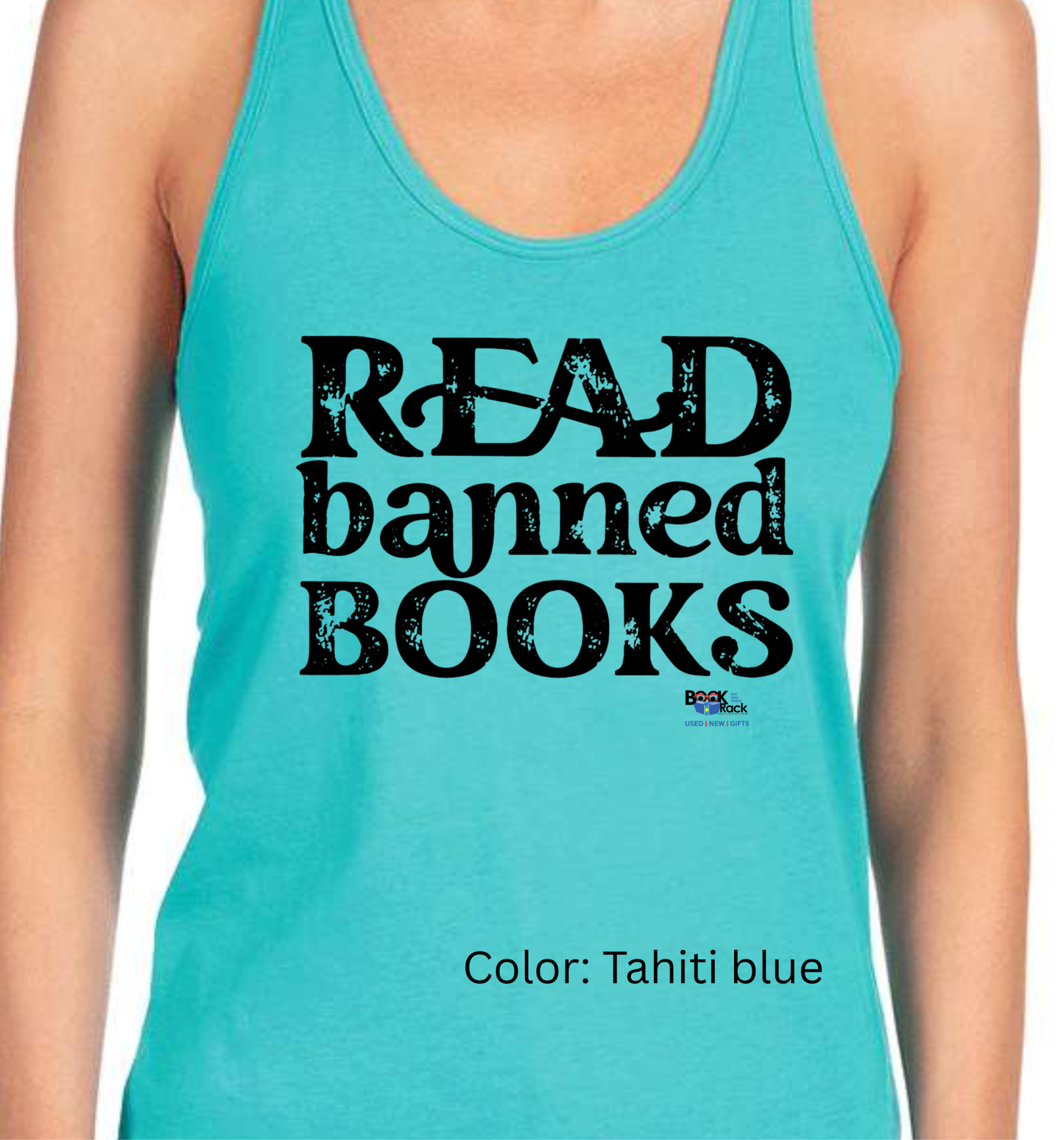 "READ banned books" ladies tank -