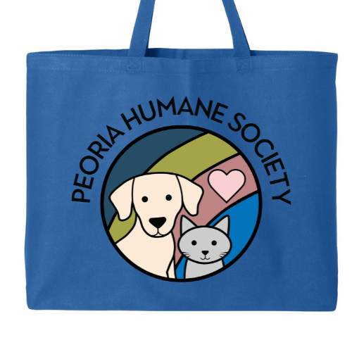 Peoria Humane Society Jumbo Tote Bag - Choose your color!