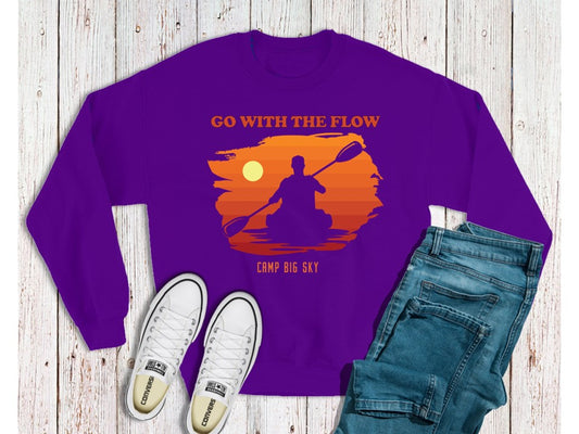 Camp Big Sky-Go Flow-  Crewneck Sweatshirts