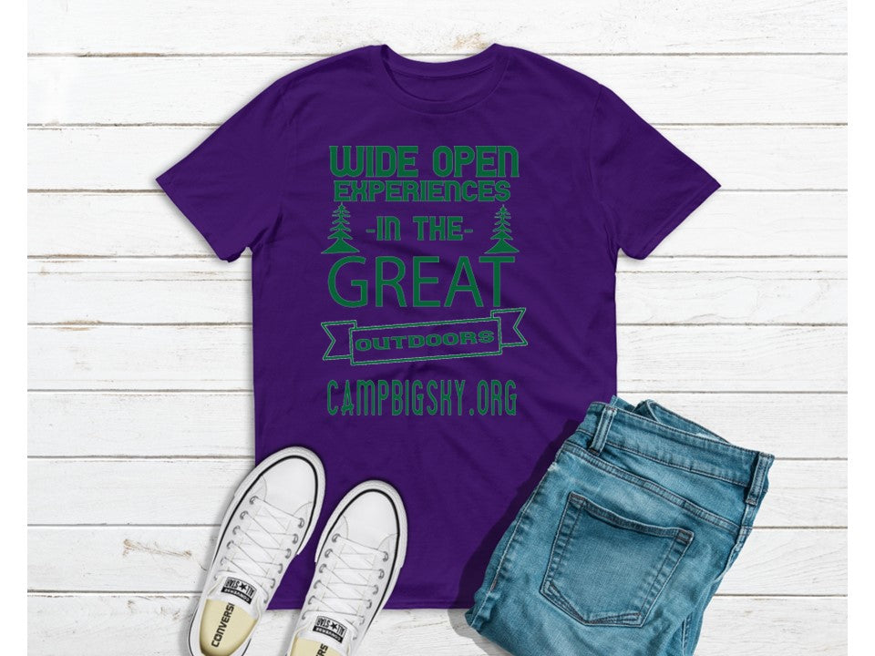 Wide Open Experiences in the Great Outdoors Camp Big Sky T-Shirts