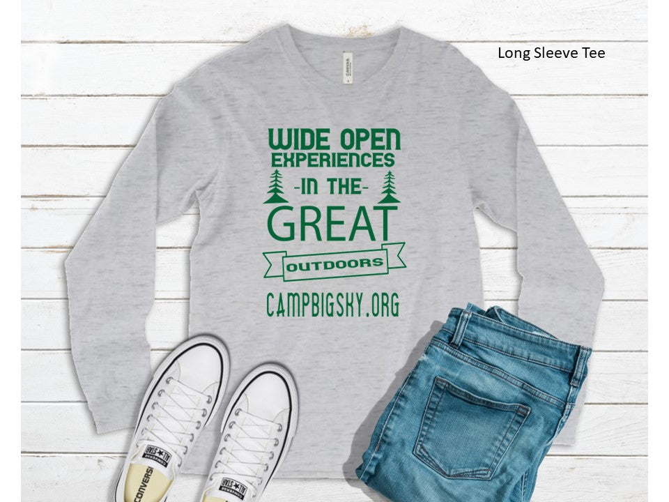 Camp Big Sky Wide Open Spaces LONG SLEEVE T-Shirts