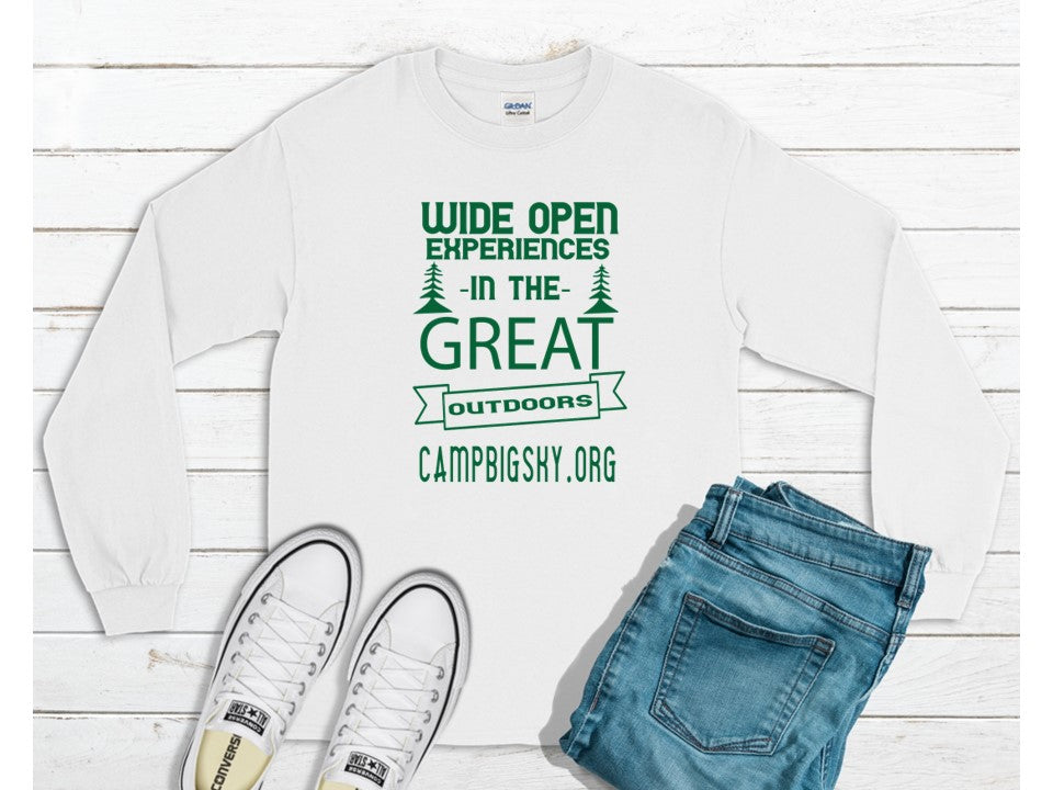 Camp Big Sky Wide Open Spaces Crewneck Sweatshirts