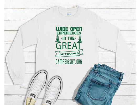 Camp Big Sky Wide Open Spaces Crewneck Sweatshirts