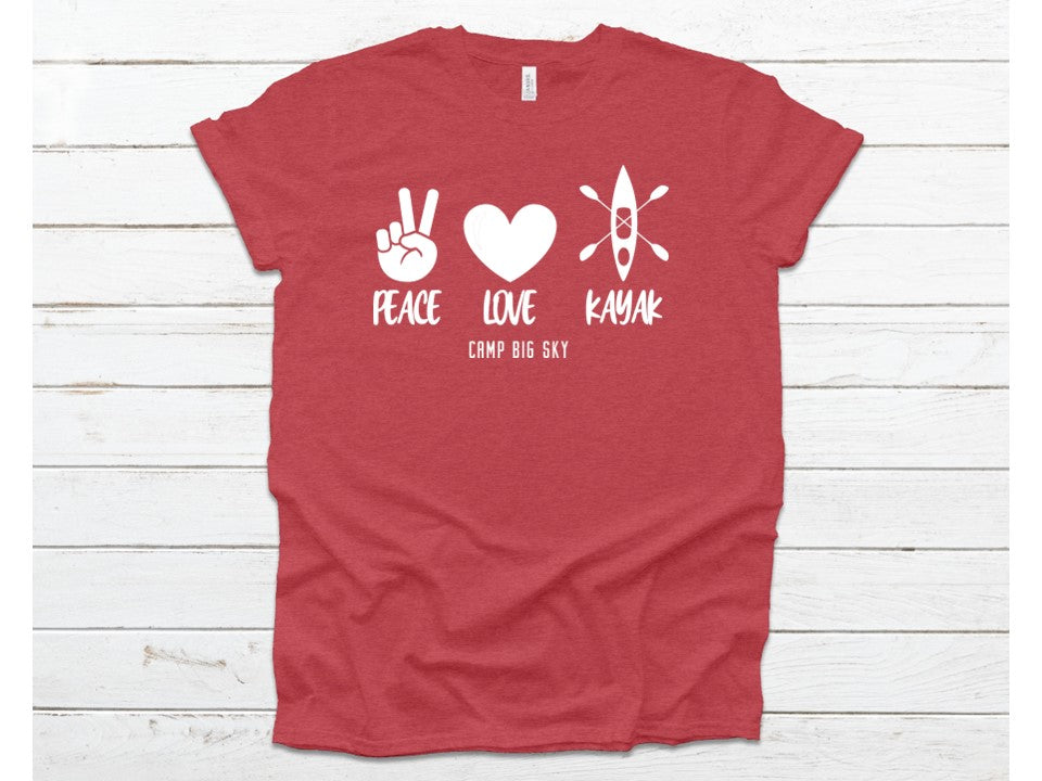 Camp Big Sky- Peace Love -T-Shirts