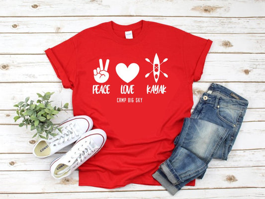 Camp Big Sky- Peace Love -T-Shirts