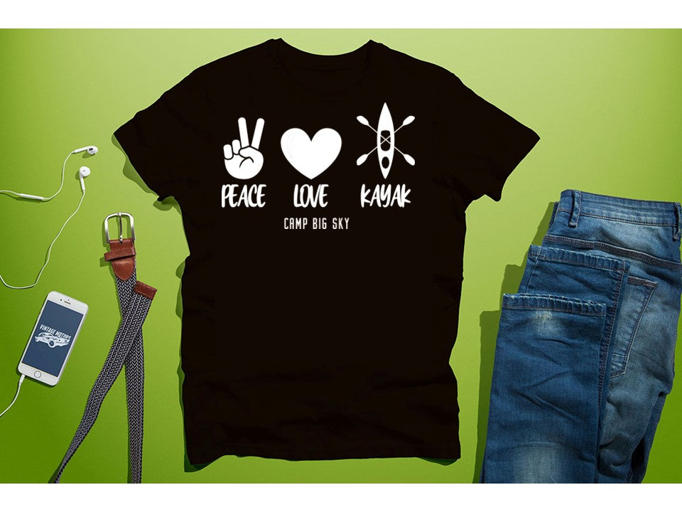 Camp Big Sky- Peace Love -T-Shirts