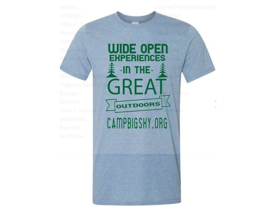 Wide Open Experiences in the Great Outdoors Camp Big Sky T-Shirts