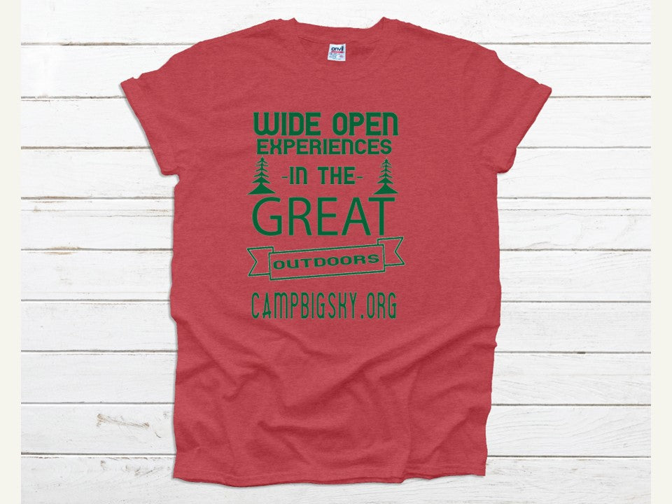 Wide Open Experiences in the Great Outdoors Camp Big Sky T-Shirts
