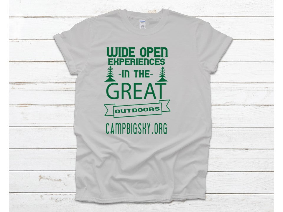 Wide Open Experiences in the Great Outdoors Camp Big Sky T-Shirts