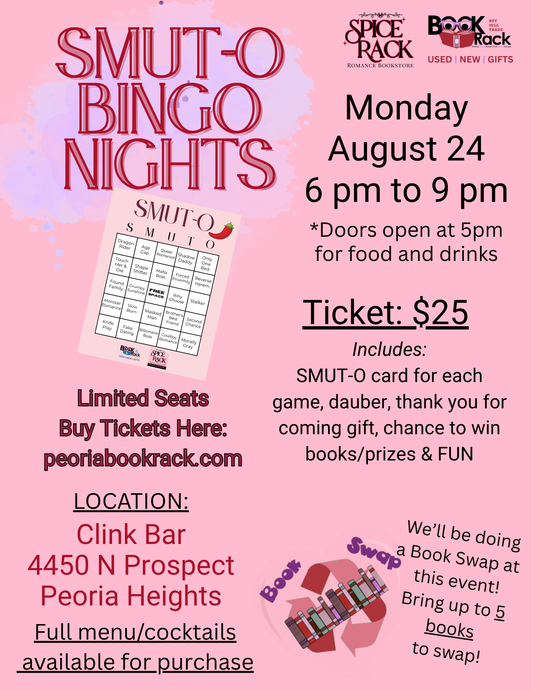 SMUT-O Bingo Night - Monday, August 24 * 6p-9p