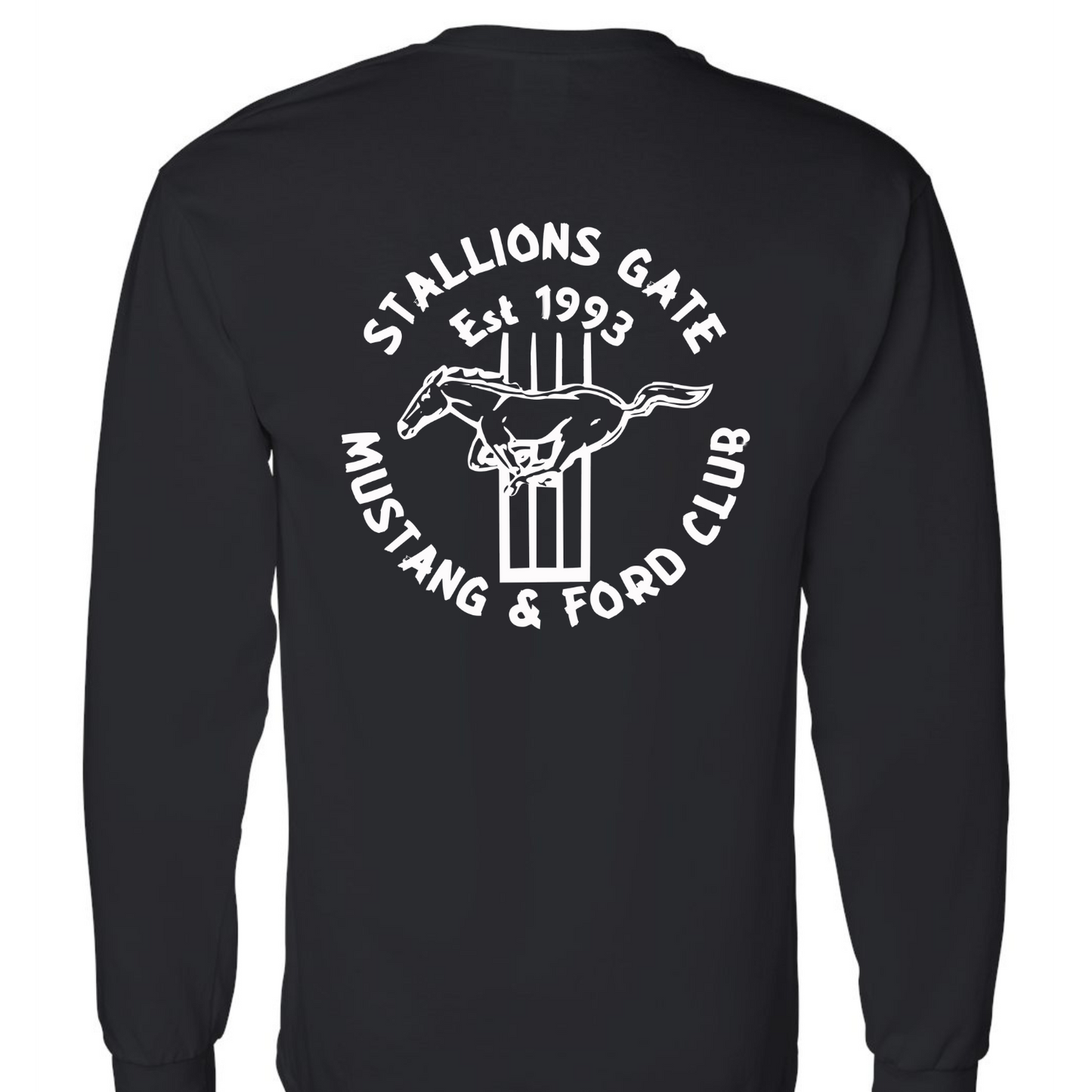 Stallions Gate Long Sleeve Tee - White Logo