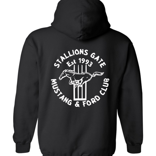 Stallions Gate Hooded Sweatshirt - White Logo