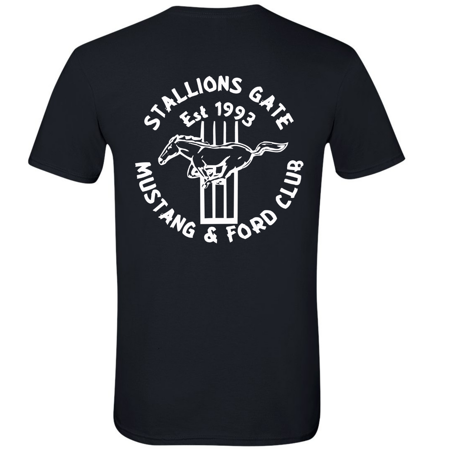 Stallions Gate T-shirts - White Logo