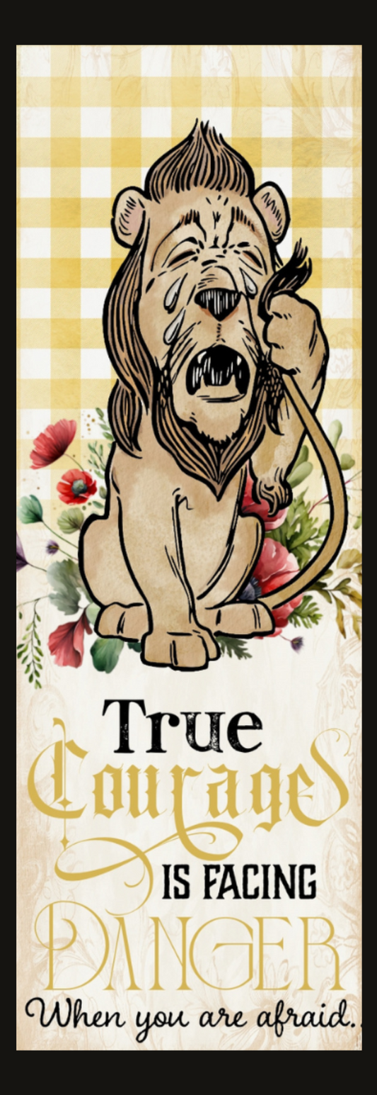 Wizard of Oz Cowardly Lion Bookmark