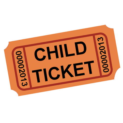 Kids Admission Ticket, ages 3-12 - Comes with a FREE book coupon to Stacy's Book Rack