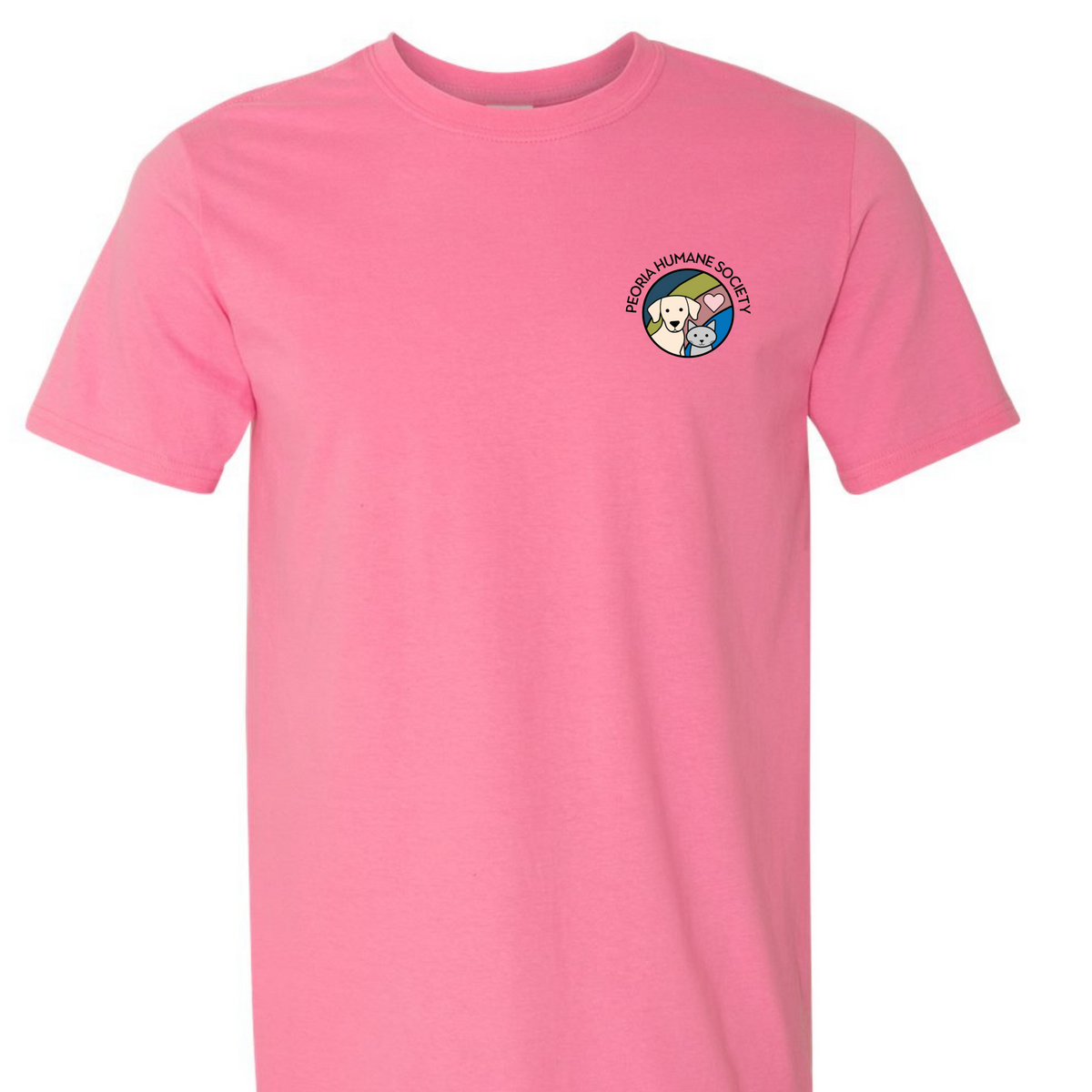 Peoria Humane Society Short Sleeve Tee - Full Color Image