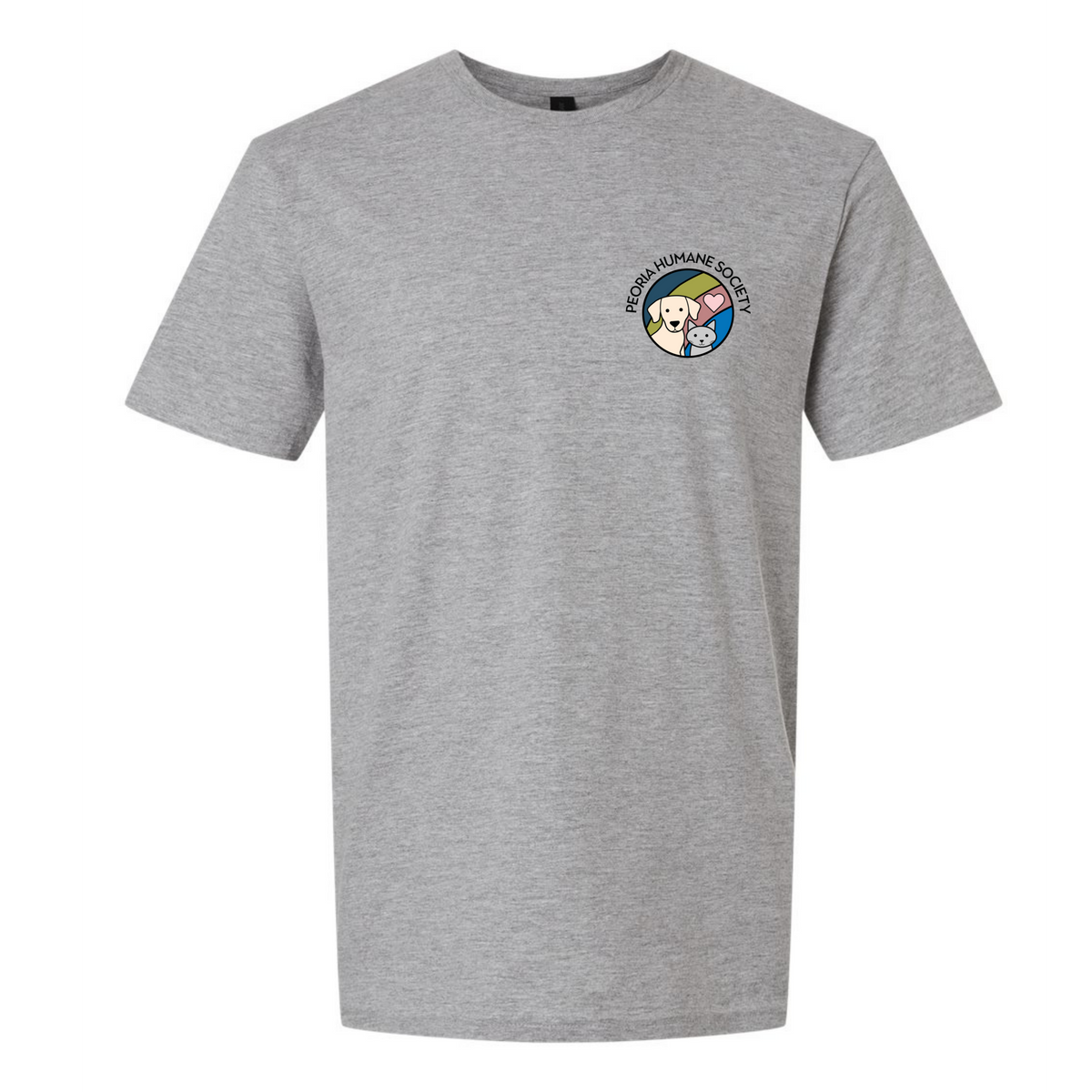 Peoria Humane Society Short Sleeve Tee - Full Color Image